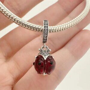 ✨✨Pandora Red Ladybird Dangle Charm S925 sterling silver gift